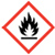 Flame warning label