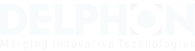 Delphon White Logo