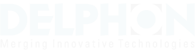 Delphon White Logo