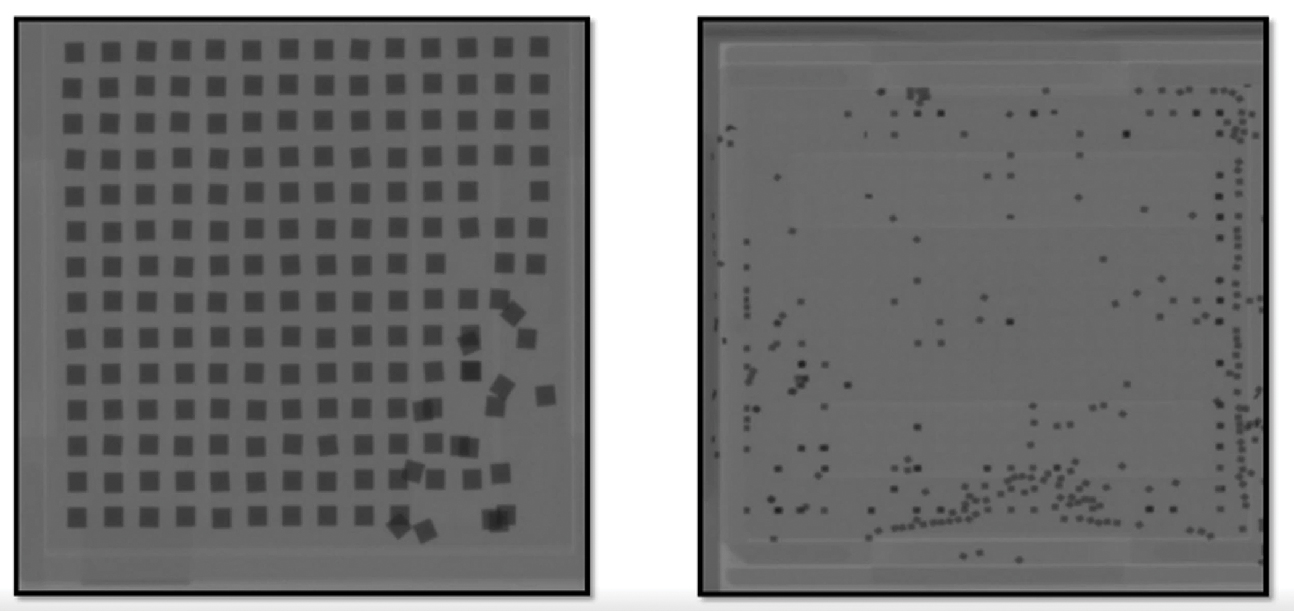 X-ray images of COOP with a traditional waffle pack.